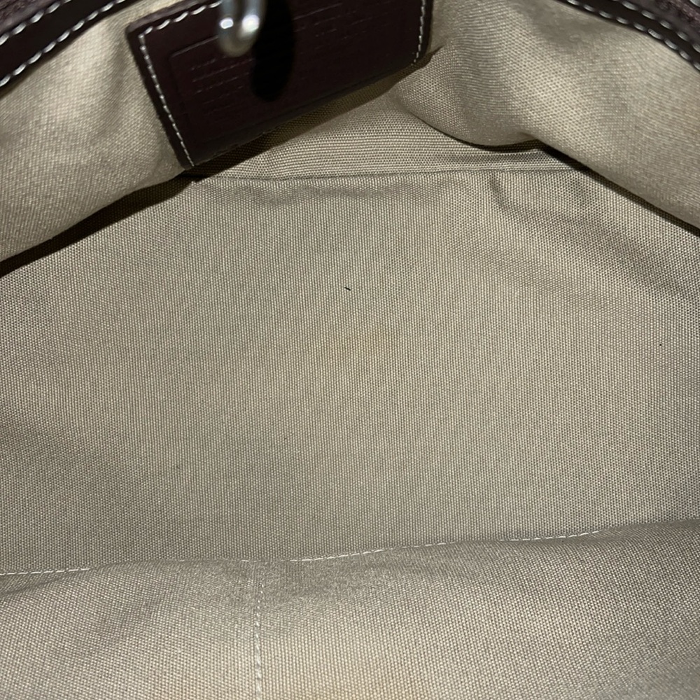 Coach Hamptons 7757 brown leather large tote/carryall handbag - Picture 5 of 10